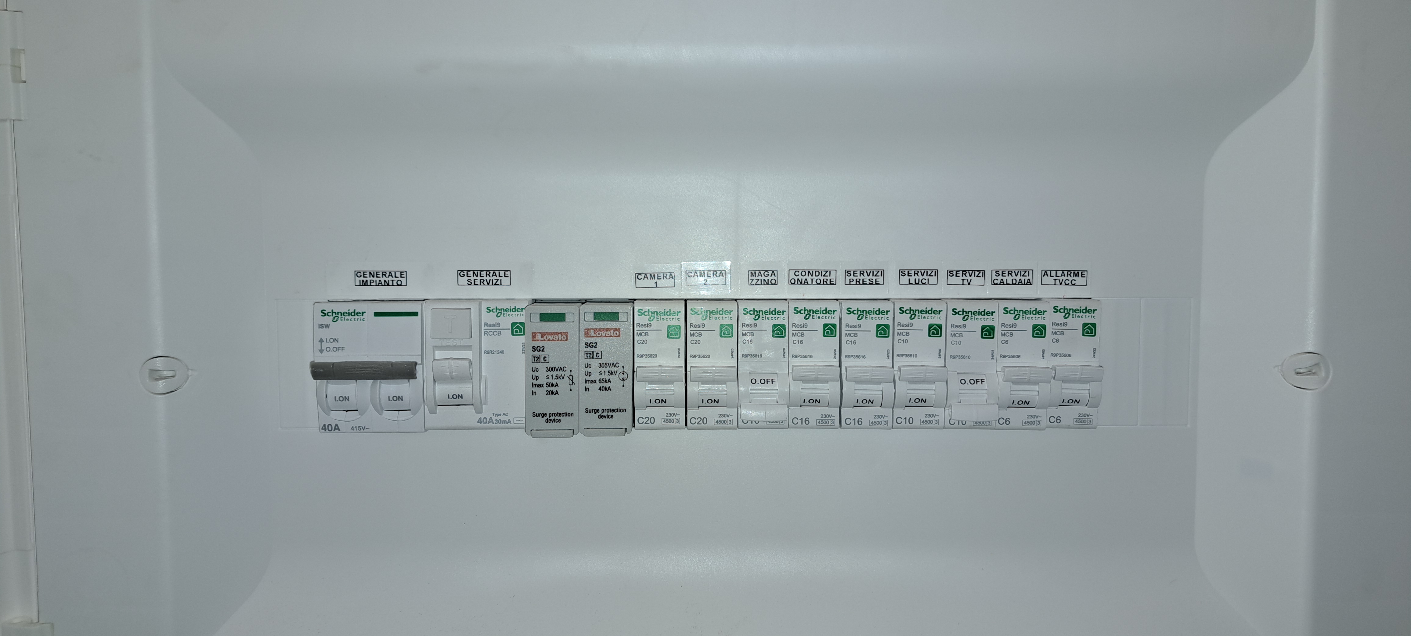 Quadro di distribuzione civile